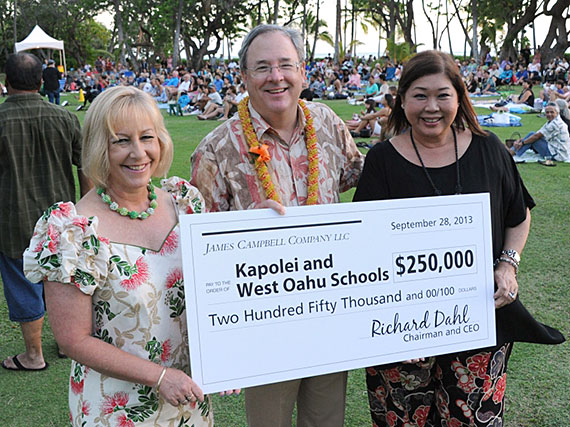 Hawaii DOE James Campbell Company Donates 250K To Kapolei West Oahu 