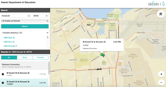 Infofinder i web application photo